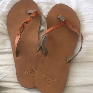 roxy leather sandals